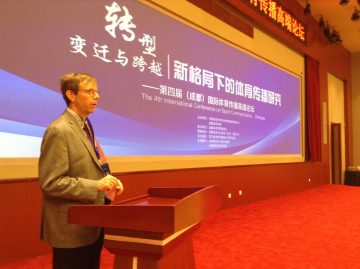 Brian Wilson presents on ‘Environmental Journalism and Sport’ at Chengdu Sport University